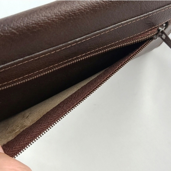 ROLFS New Vintage Women's Brown Leather Trifold Wallet Snap Closure - Picture 7 of 15